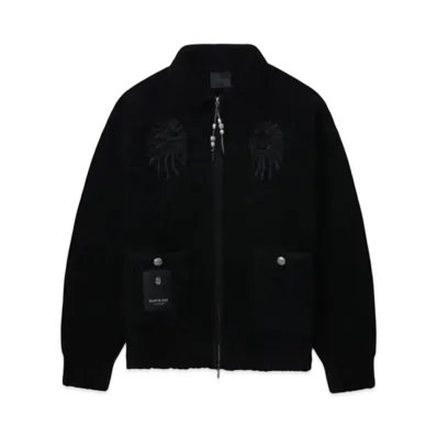 A BATHING APE Bape Black Zipped Cardigan "Black"