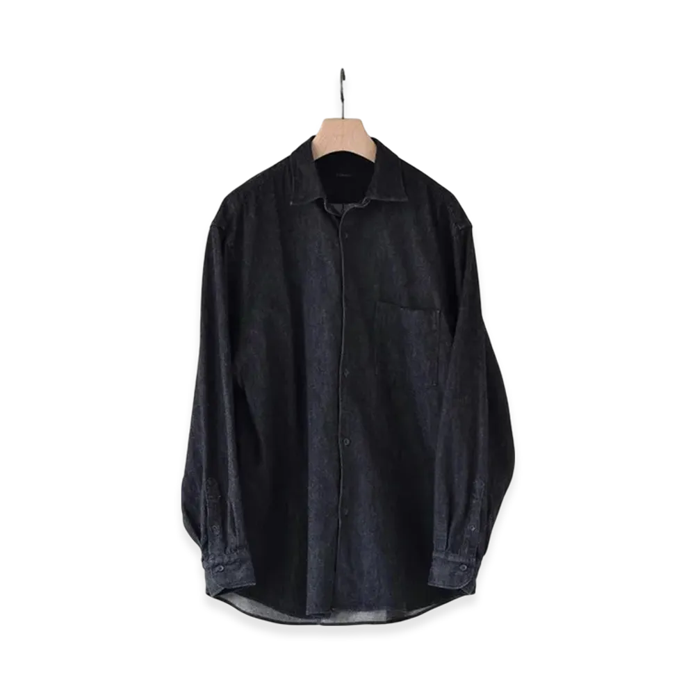 COMOLI Denim COMOLI Shirt "Black/Ecru"