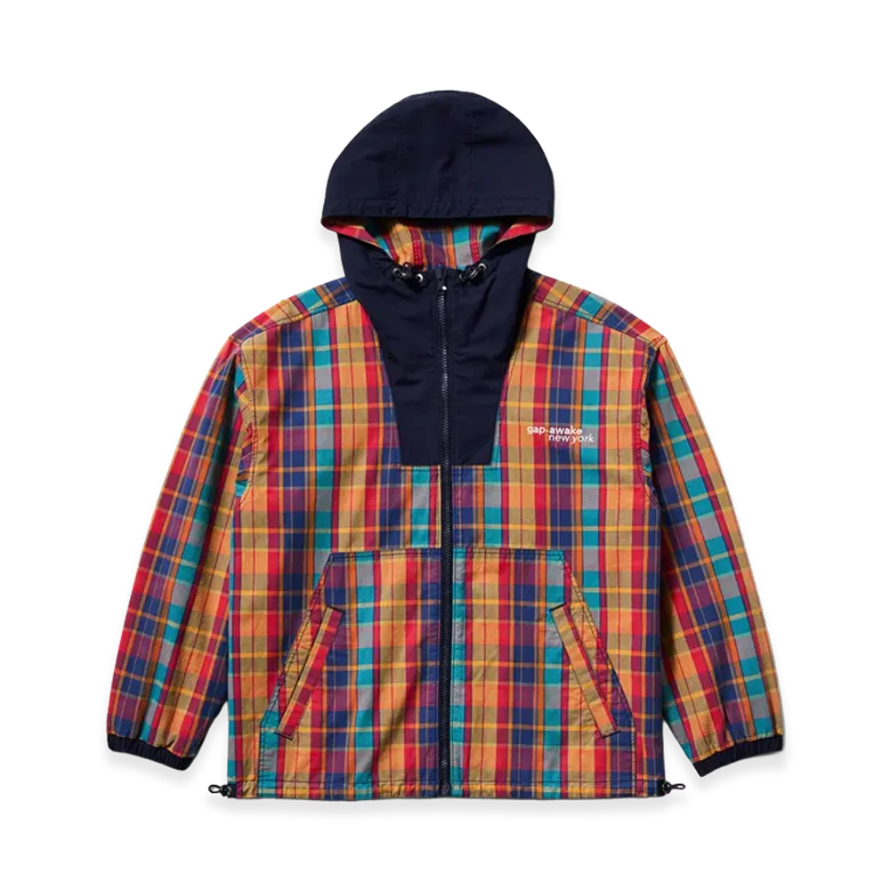 Gap x Awake NY Oversized Reversible Canvas Jacket "Green Multi Plaid"