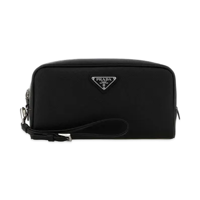 PRADA Leather Beauty Case "Black"