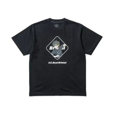 F.C.Real Bristol x BLUE LOCK S/S Tee BACHIRA "Black"