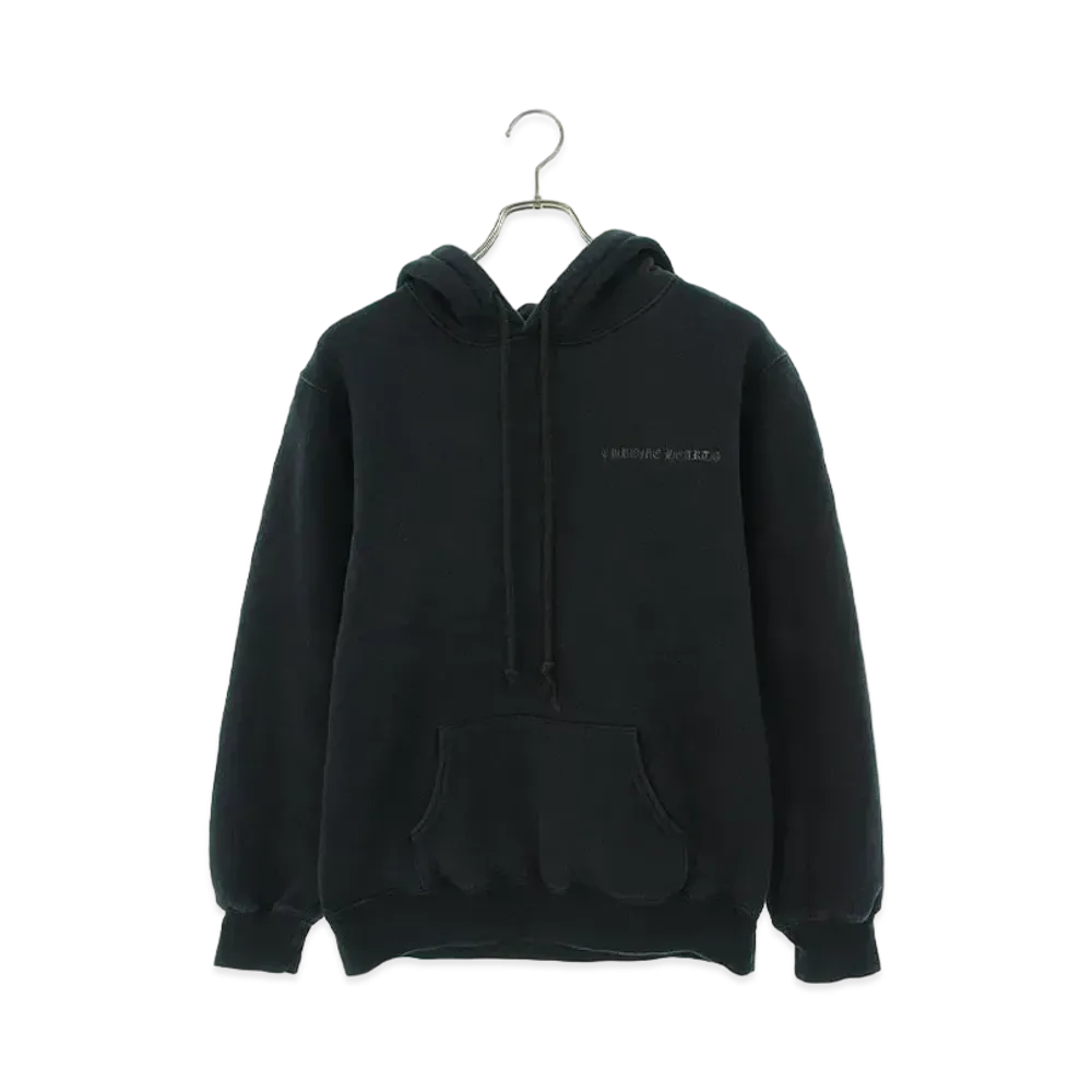 Chrome Hearts Lining Thermal Pull Over Old CH Plus Back Print Hoodie "Dark Navy"