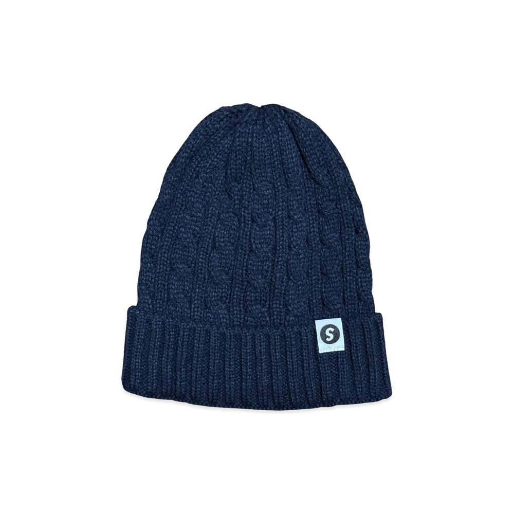 SAPEur Cable Knit Cap "Navy"
