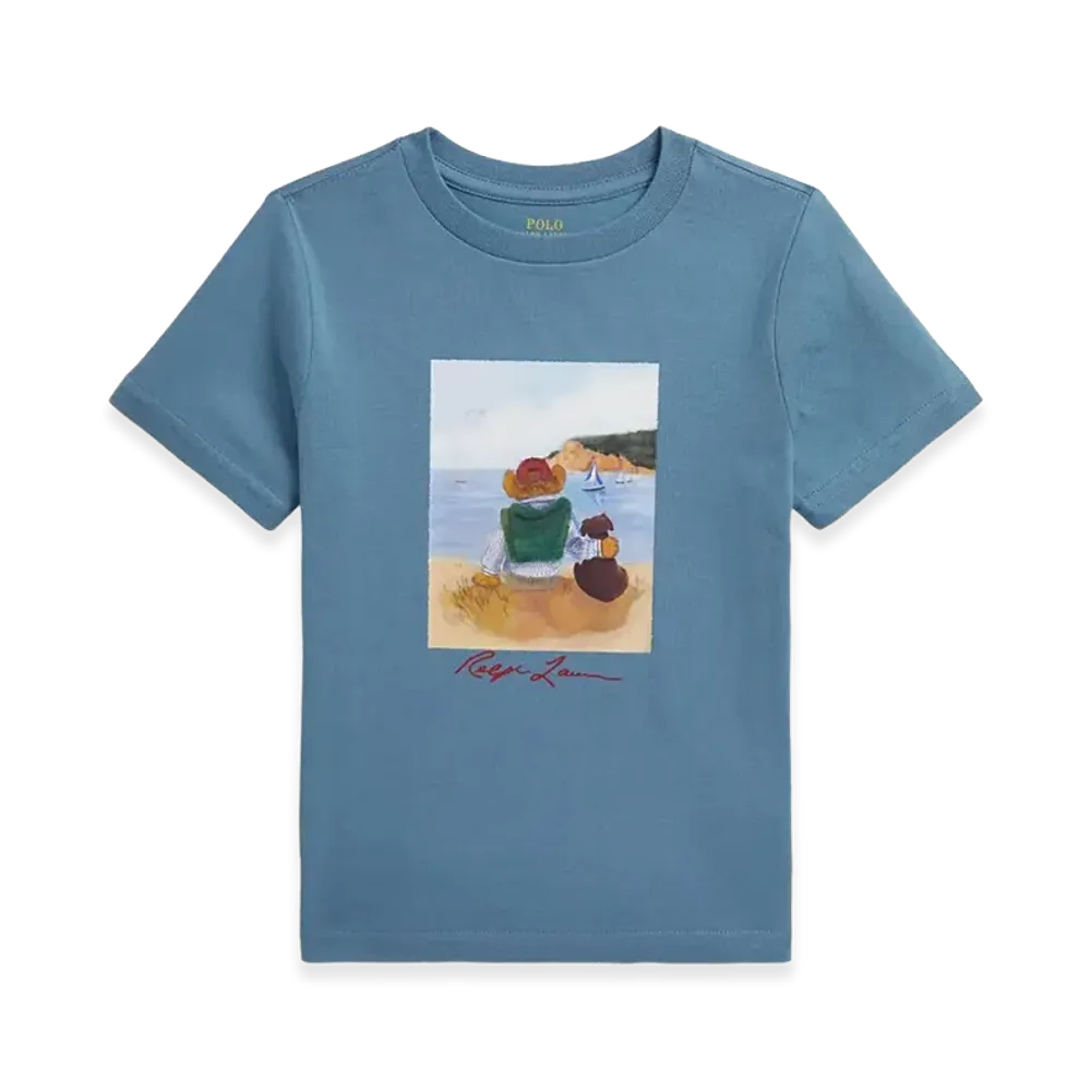 Polo Ralph Lauren Kids Polo Bear Cotton Jersey T-Shirt "Blue"
