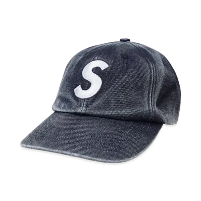 Supreme Pigment Coated S Logo 6-Panel "Navy"