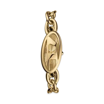 Diesel Dz5611 Watch D-Era Two-Hand Gold-Tone Stainless Steel Watch "Gold"