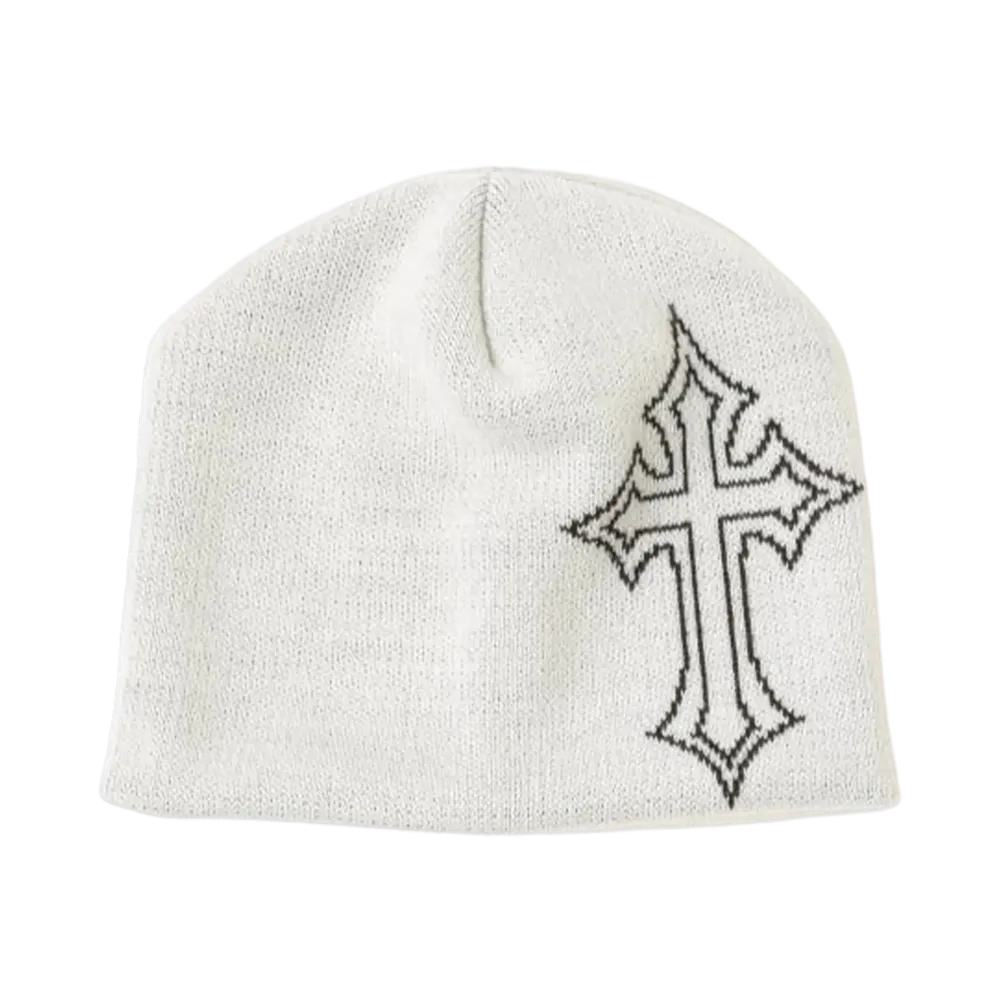 BEAMS FUTURE ARCHIVE Cross Beanie "White"