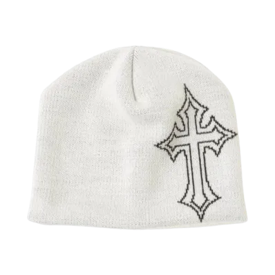 BEAMS FUTURE ARCHIVE Cross Beanie "White"