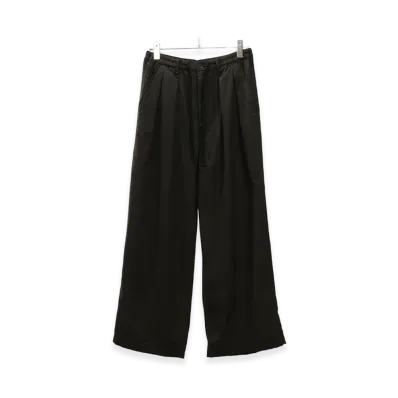 ANCELLM Wool Calmsskin Tuck Easy Slacks "Olive"