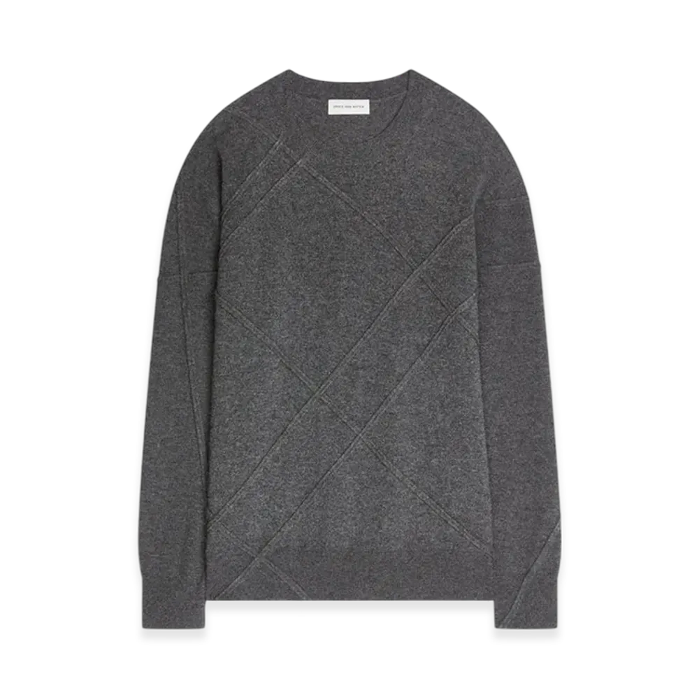DRIES VAN NOTEN Women's Cashmere Sweater "Dark grey"