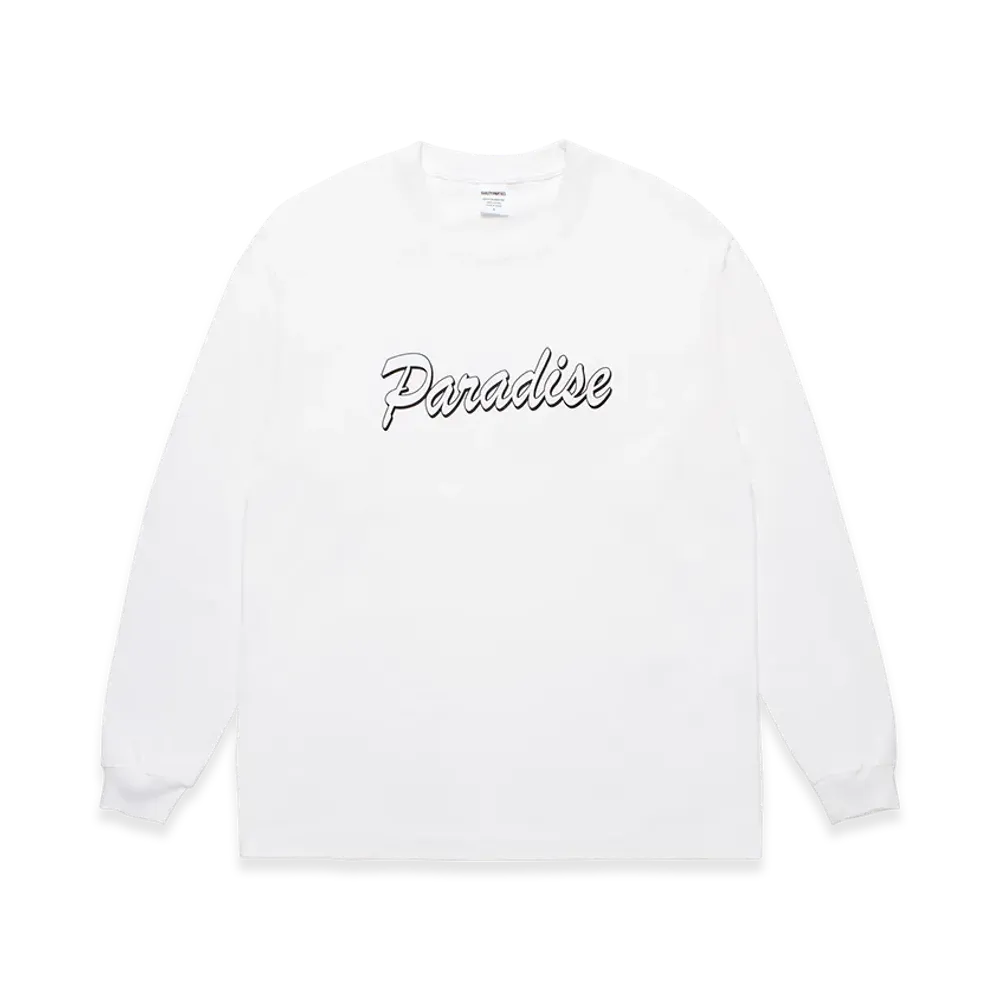 WACKO MARIA Washed Heavy Weight Long Sleeve T-Shirt "White"