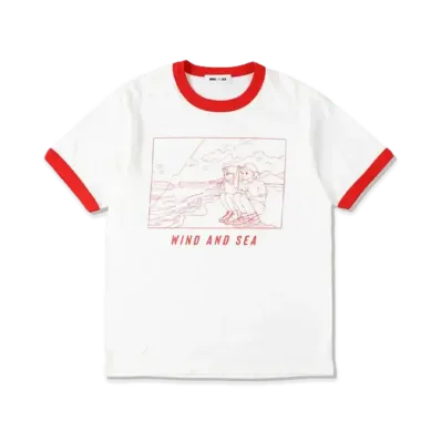 Yoshifuku Honoka x WIND AND SEA Ringer Tee "White/Red"