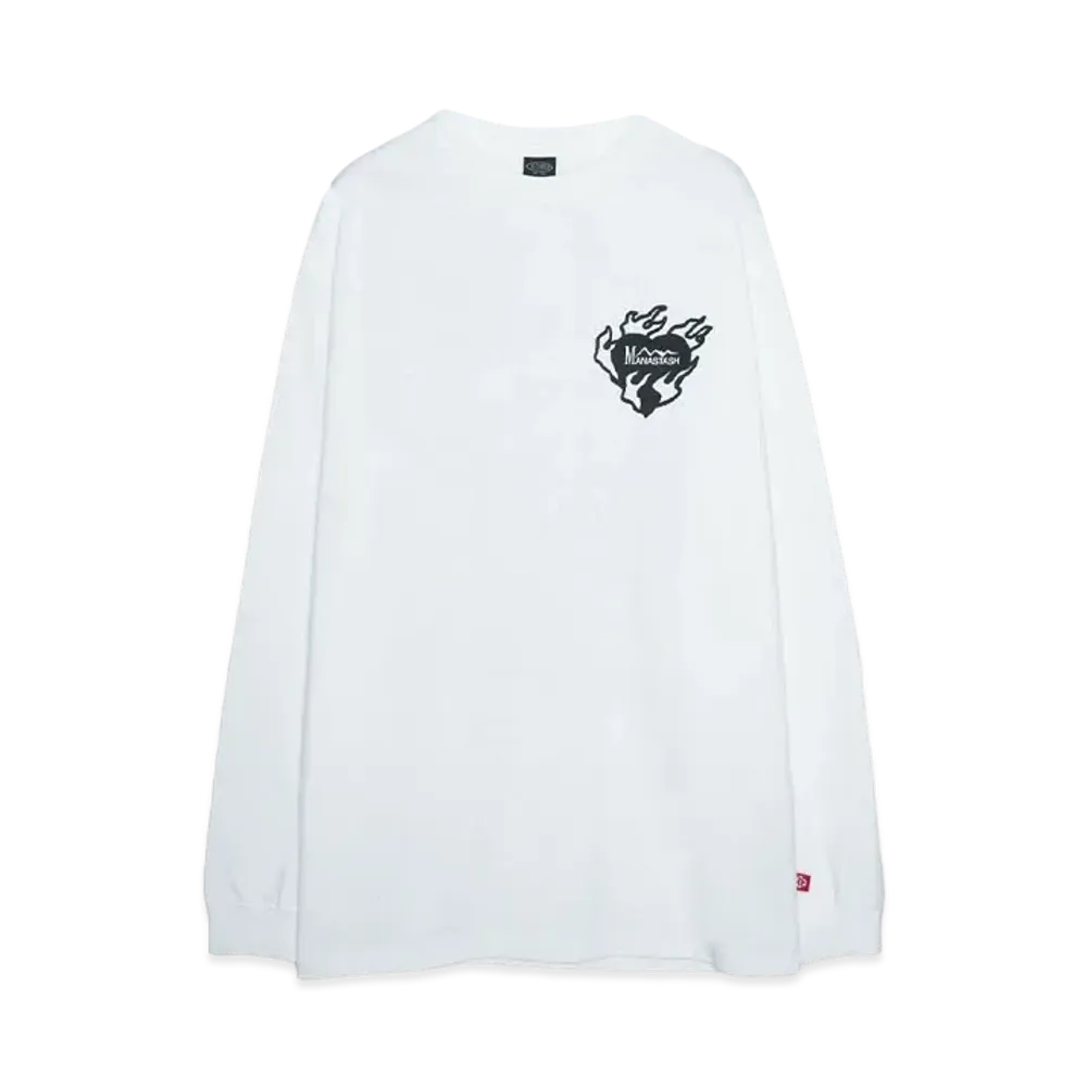 MANASTASH RE:CTN L/S TEE BANDANA "WHITE"