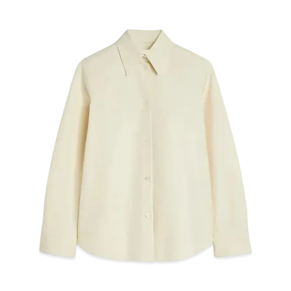 Jil Sander Women's Lightweight Cotton Shirt "Cornsilk"