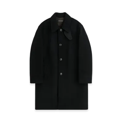 OUR LEGACY Car Coat "Black Slyly Herringbone"