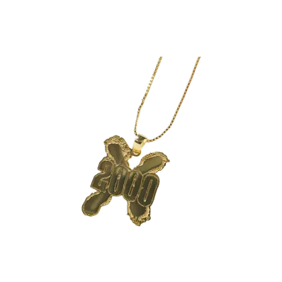 PRO WRESTLING NOAH 25th ANNIV \ 89xiitokyo TEAM 2000X GOLD NECKLACE "GOLD"