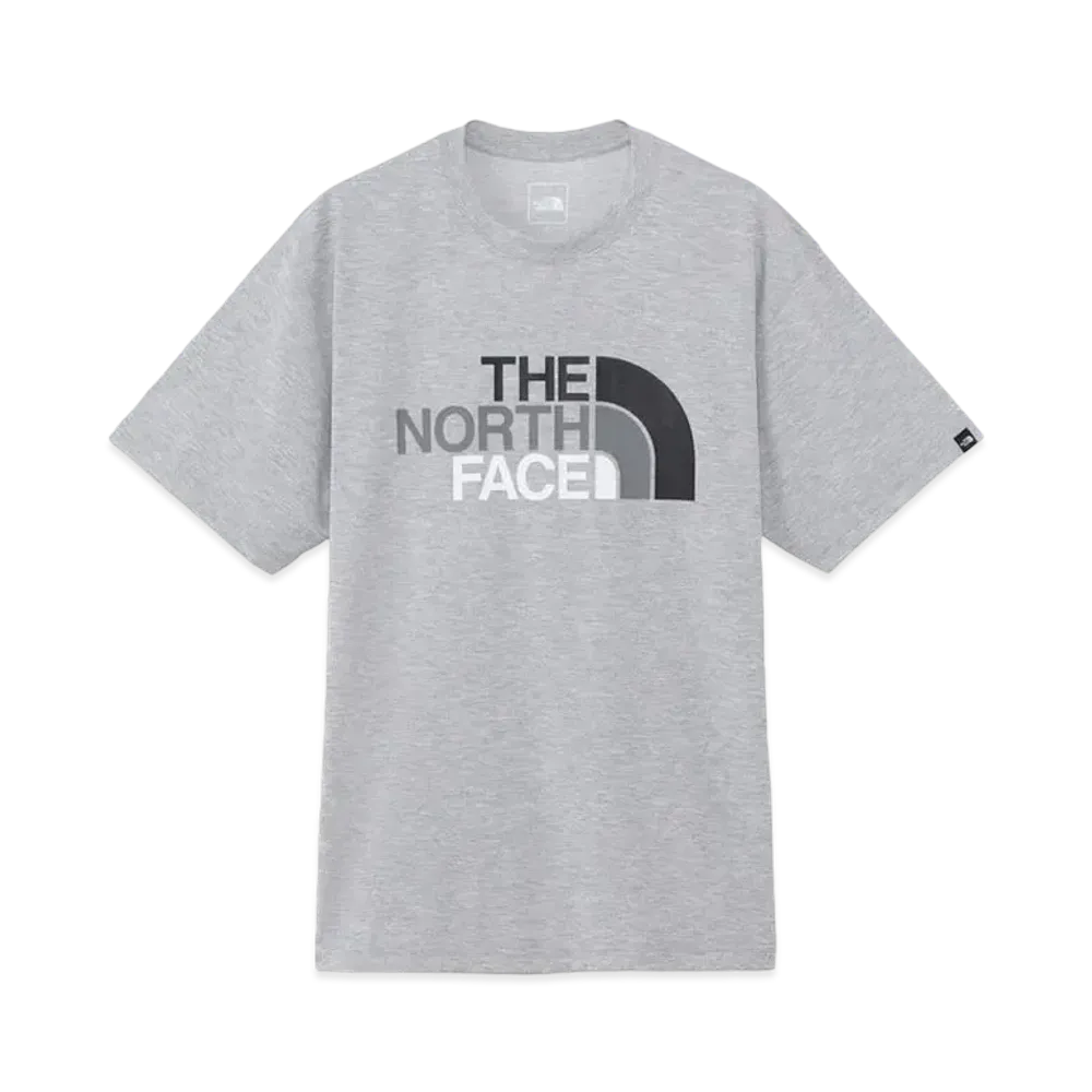 The North Face Short Sleeve Colorful Logo Tee (Men's) "Mix Grey"