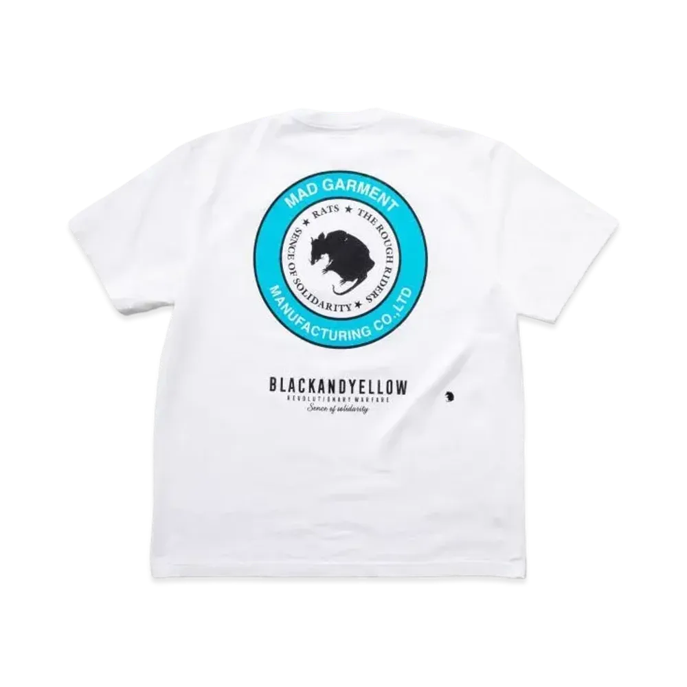 RATS Two Wheel Tee "White T.Blue"