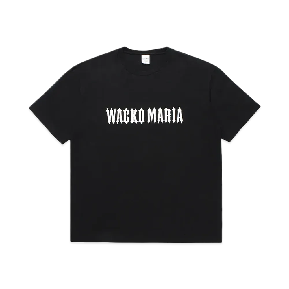 WACKO MARIA Washed Heavy Weight Crew Neck T-Shirt "Black"