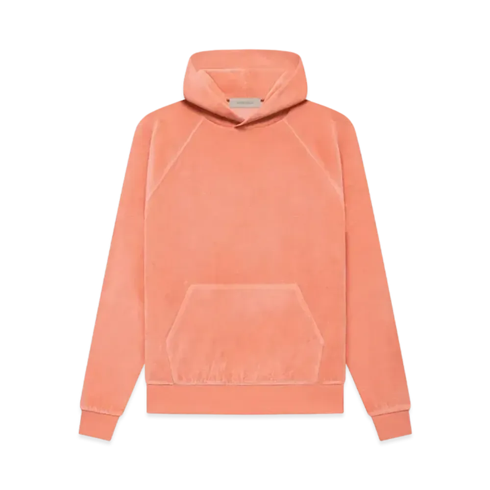 FEAR OF GOD ESSENTIALS Velour Hoodie "Coral"