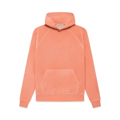 FEAR OF GOD ESSENTIALS Velour Hoodie "Coral"