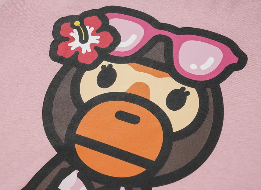 A BATHING APE Women's Big Baby Lisa Summer Tee A BATHING APE Women's Big Baby Lisa Summer Tee