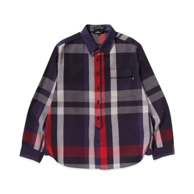 A BATHING APE Mr. BATHING APE 24FW Check Shirt "Purple"