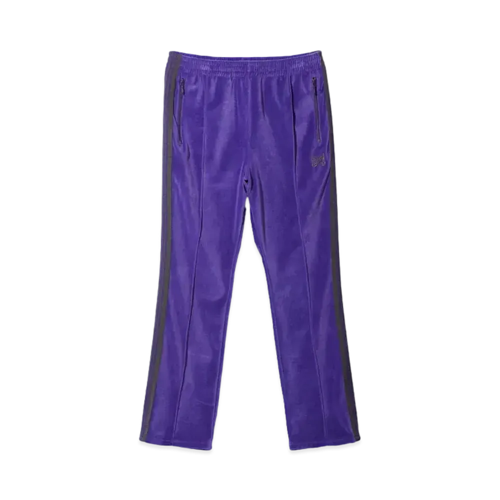 Needles Narrow Track Pant - C/PE Velour "Purple"