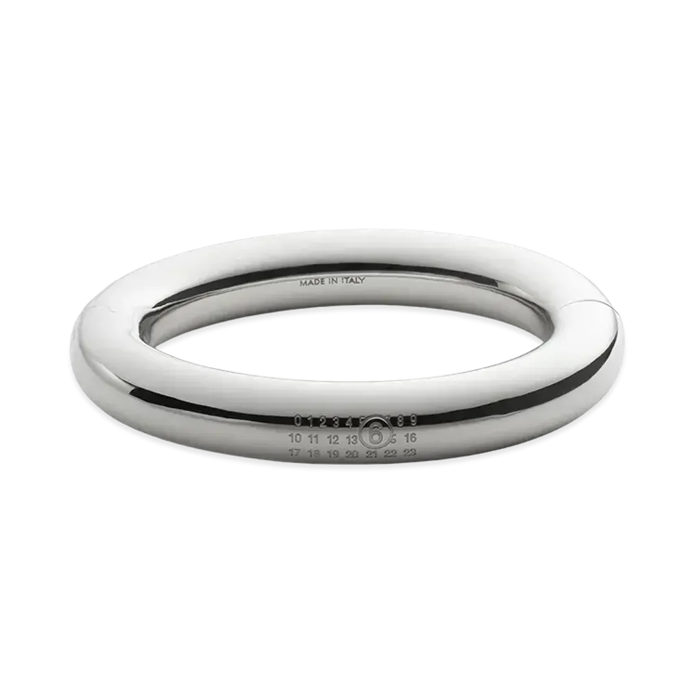 MM6 Maison Margiela Numeric Polished Bangle "Silver"