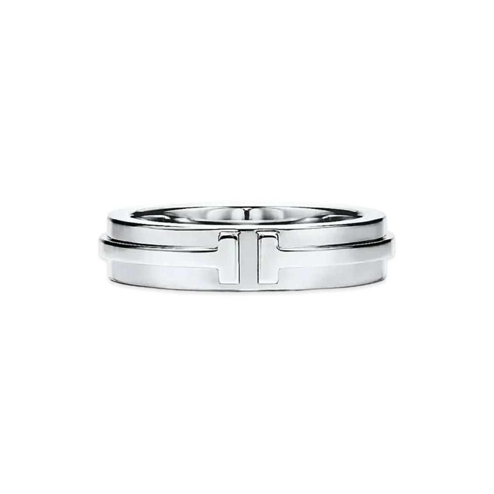 Tiffany & Co. T Narrow Ring "White Gold"