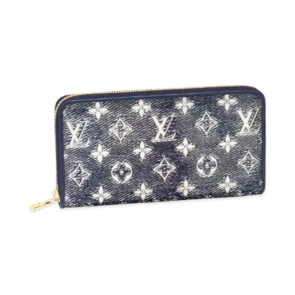 Louis Vuitton Zippy Wallet Monogram Jacquard "Blue"
