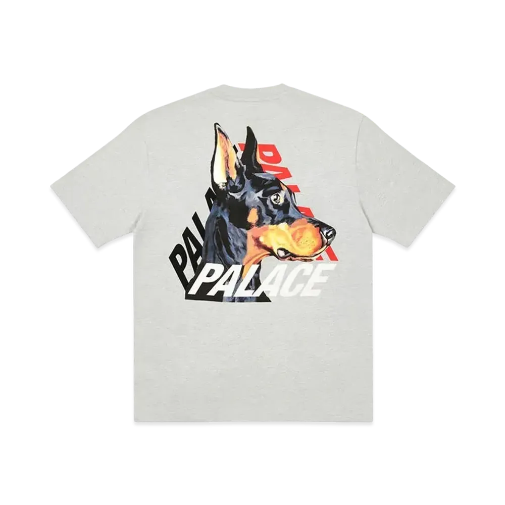 PALACE P-3-K-9 T-SHIRT "Grey Marl"