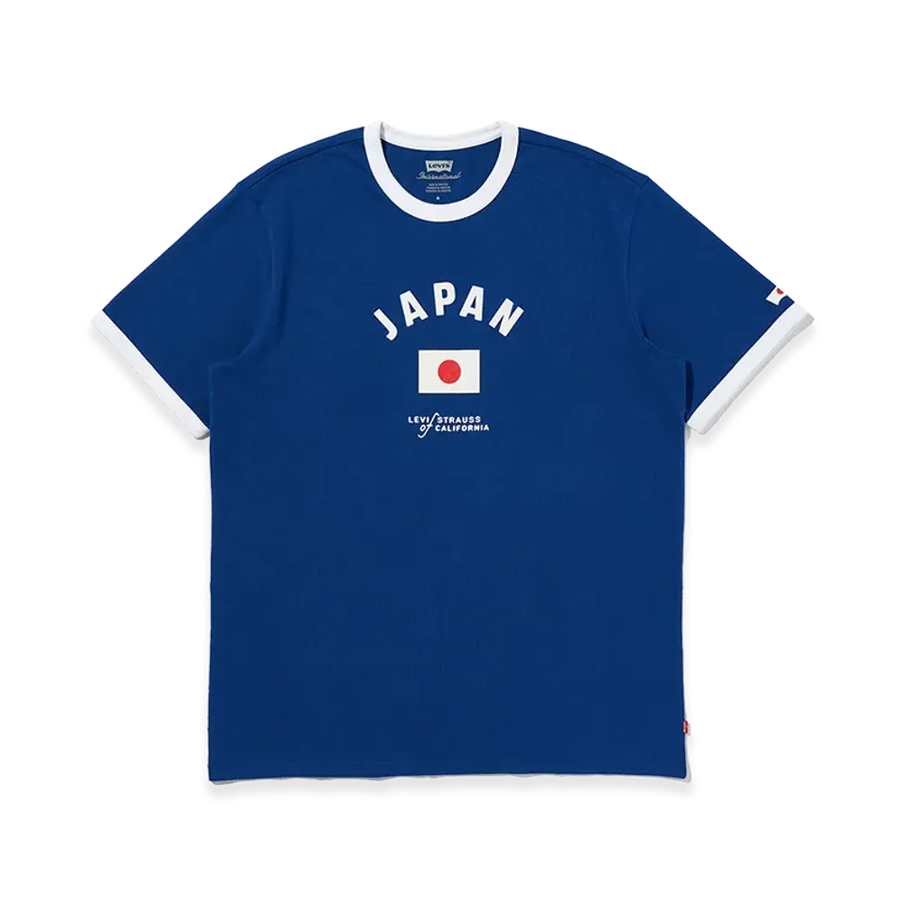 Levi's Football Collection Japan Ringer T-Shirt "Blue"
