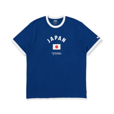 Levi's Football Collection Japan Ringer T-Shirt "Blue"