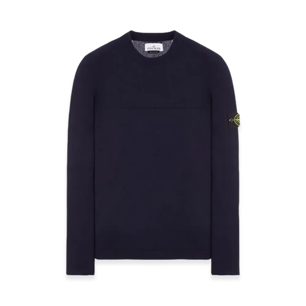 Stone Island 524A3 Lambswool Crewneck Knit - 23FW "Navy Blue"
