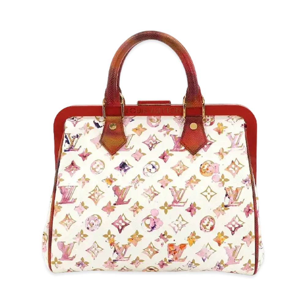 Louis Vuitton Speedy 30 Monogram Watercolor "Blanc"