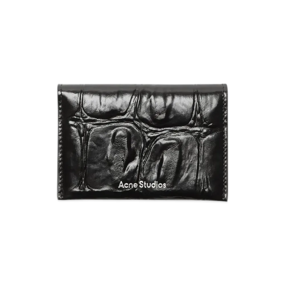 Acne Studios Folded Leather Wallet "Black"