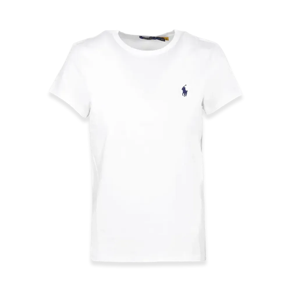Polo Ralph Lauren Women's Logo One-Point Crewneck Cotton Short Sleeve T-Shirt "White"