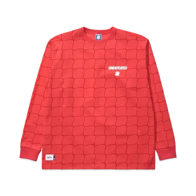 UNDEFEATED NET L/S TOP - 10082 "Red"