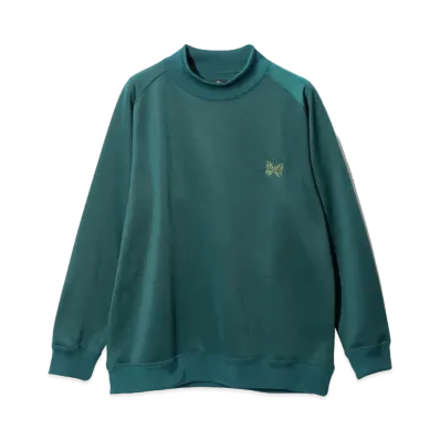 Needles L/S Mock Neck Tee - Bright Jersey "Green"