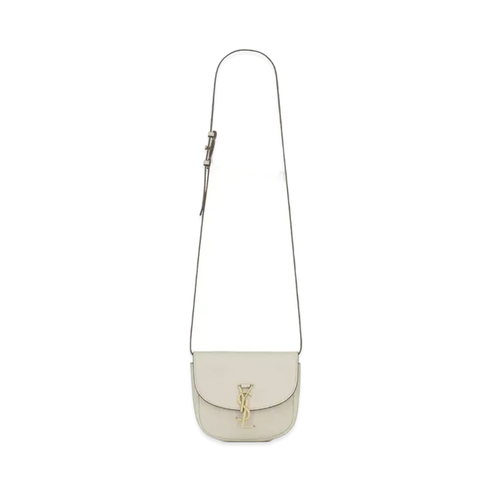 Saint Laurent Kaia Small Satchel In Smooth Leather "Milk"
