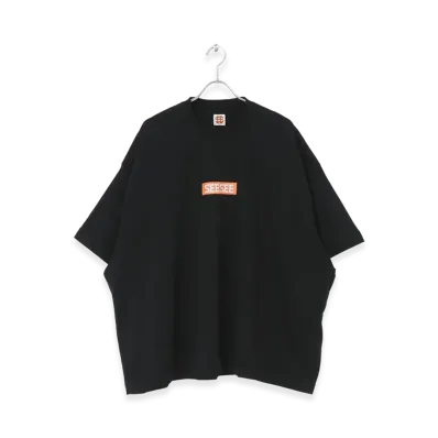 SEE SEE Super Big Square Logo Tee "Black"