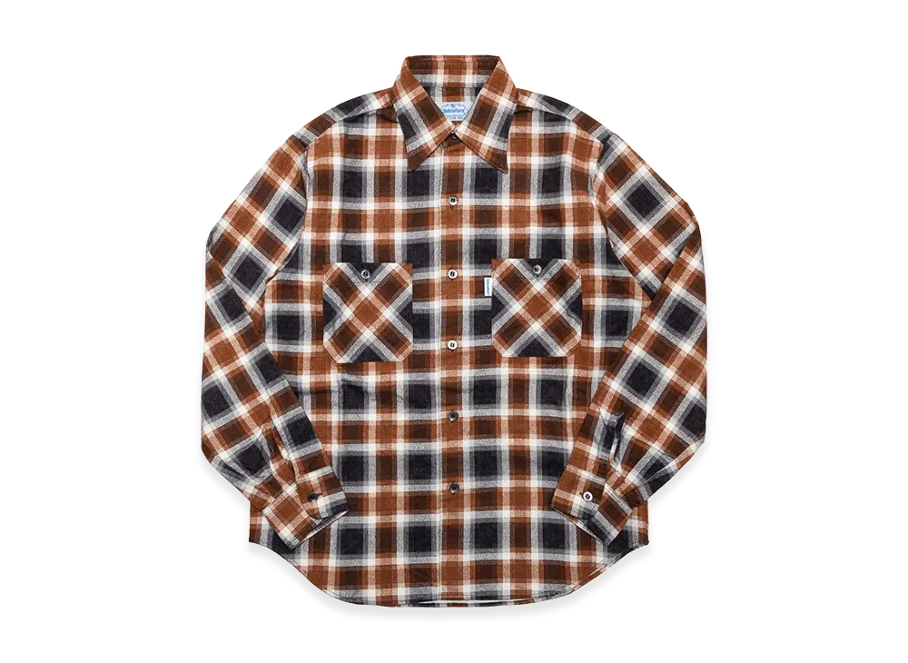 SubCulture Cotton Check Shirt "Orange Check"