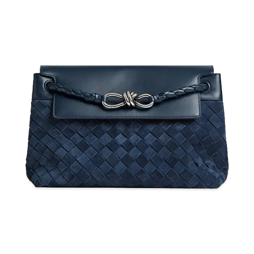Bottega Veneta Small Andiamo Messenger "Neptune"
