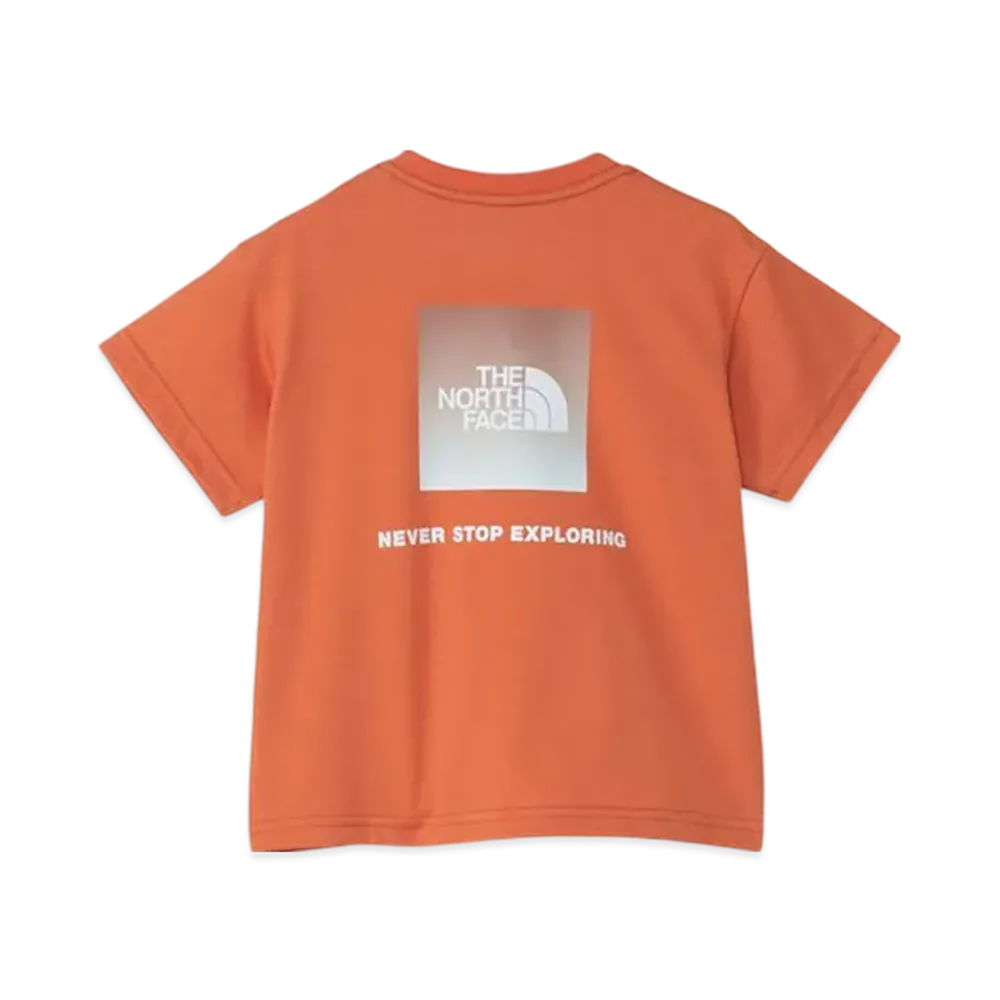 The North Face Baby Short Sleeve Back Gradient Logo Tee "Iron Bronze"