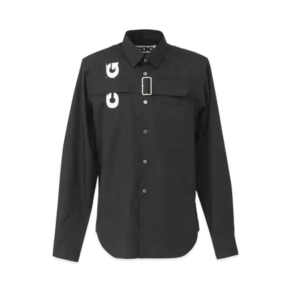 Comme des Garçons BUCKLE HARNESS SHIRT "Black"