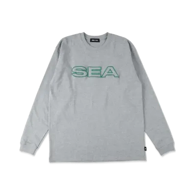 WIND AND SEA Edge Logo L/S Tee "Gray"