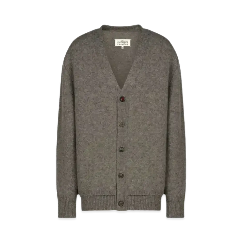 Maison Margiela Elbow Patch Cardigan "Gray"