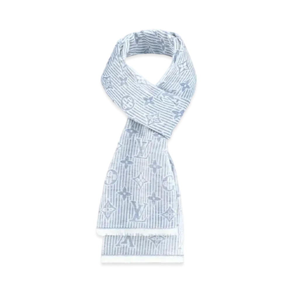 Louis Vuitton LV Graphical Stole "Blue"