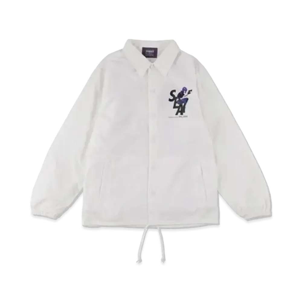 WIND AND SEA x Ghost In The Shell Sac_2045 Coach Jacket "White"